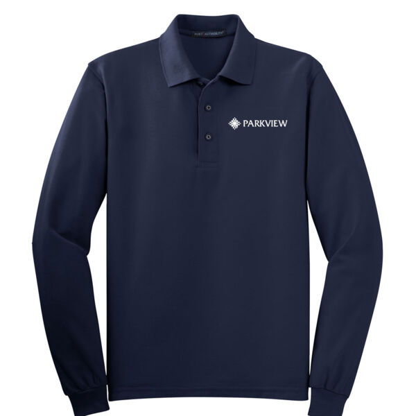 K500LS - EMB - Long Sleeve Silk Touch Polo Thumbnail