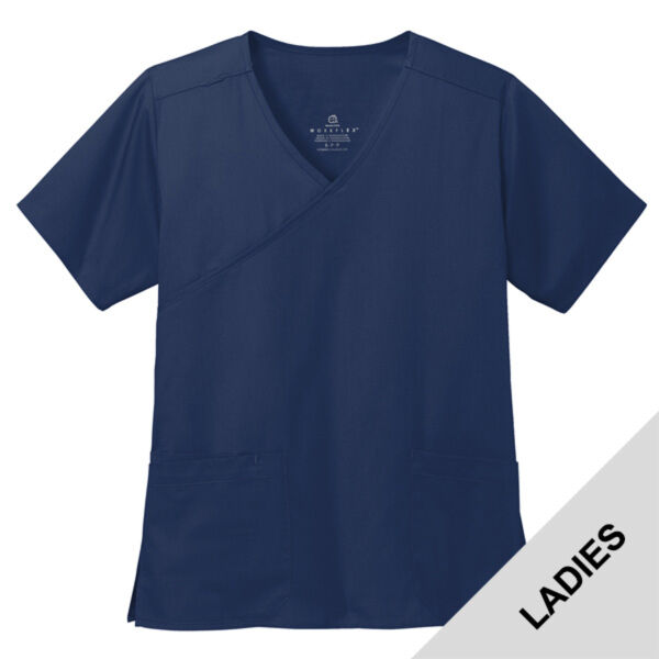 WW4760 - Wink Women’s WorkFlex Mock Wrap Top Thumbnail